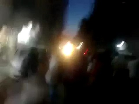 Syria فري برس حلب المشهد مظاهرة مسائية من جامع المؤمنين 12 5 2012 Aleppo