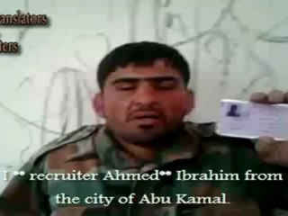 فري برس ASSAD'S THUG CAPTURED AND HIS CONFESSION