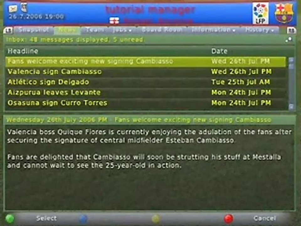 Football Manager 2007 - Feature 3