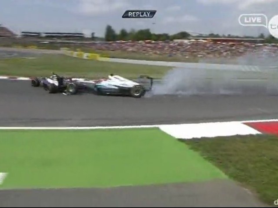 Formula 1 Espagne 2012 Crash Schumacher Senna