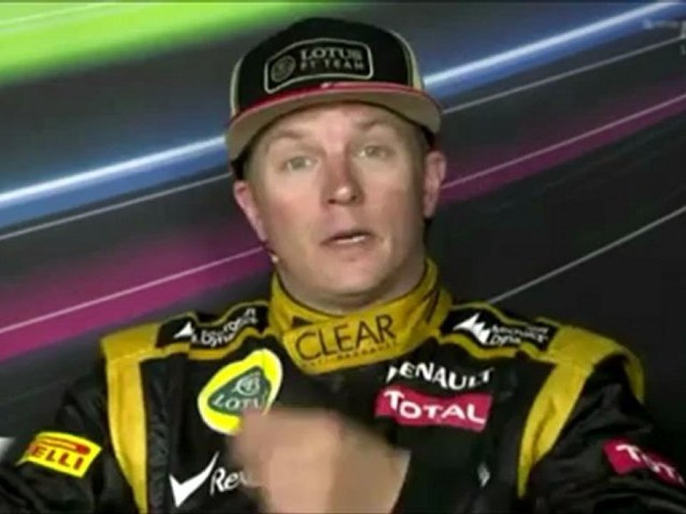 Spain 2012 Kimi wishs his mum happy motherday