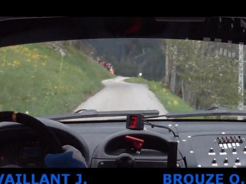 Rallye du beaufortain 2012 ES1 Caméra embarquée hauteluce MV Rallye team