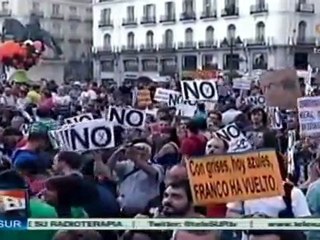 Indignados conmemoran por todo España un año de lucha