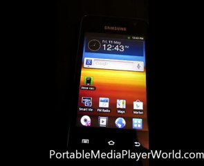 Samsung Galaxy Player 3.6 On Screen Text