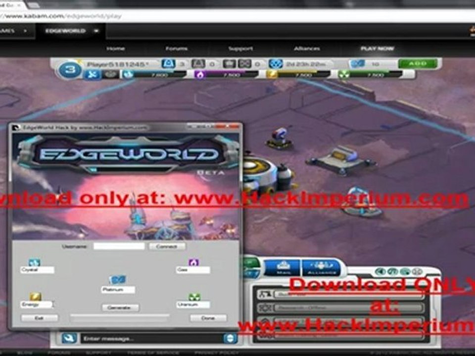 Edgeworld Hack Cheat FREE Download 2012