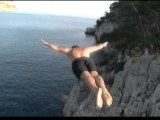 Plongeon de 25m dans les calanques de Marseille 05/03/2012