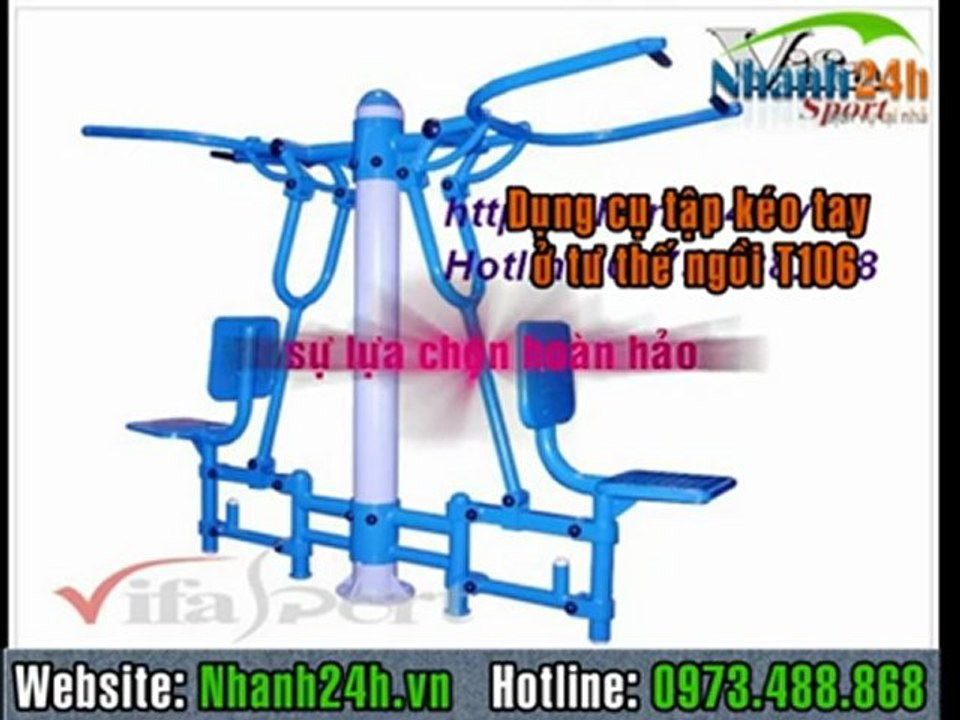 Dụng cụ tập kéo tay ở tư thế ngồi T106 - Nhanh24h