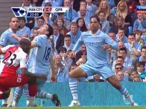 Манчестер Сити - Куинз Парк Рейнджерс 38 тур 1 тайм