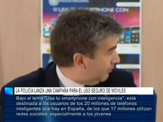 La Policía lanza una campaña para el uso seguro de móviles