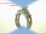 Princess cut Three Stone Diamond Wedding Rings Set In Channel Setting FDENS286PR