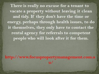 Cleaning Carpets - Part of Tenant’s General Clean-up