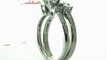 Princess Cut Three Stone Diamond Wedding Rings With Side Stone Channel Setting FDENS1021PR