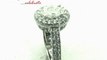 Oval Shaped Diamond Vintage Engagement Ring With Round Cut Diamonds In Pave Setting FDENR6548OVR