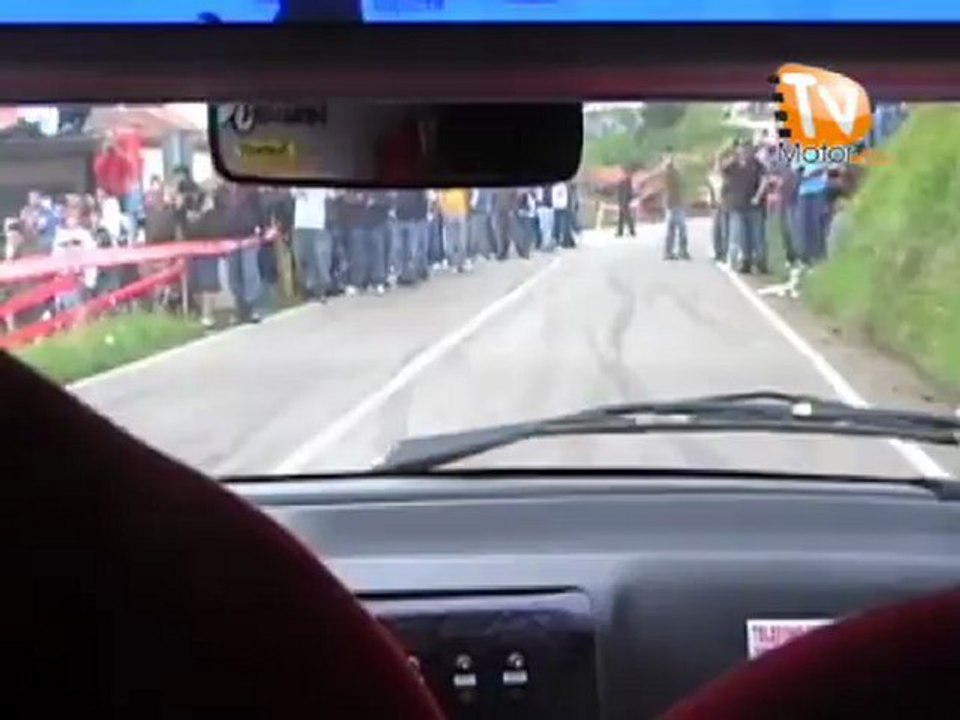 Cámara interior Maikel Rebollo-Gilberto Antuña, Rallysprint Nava 2010