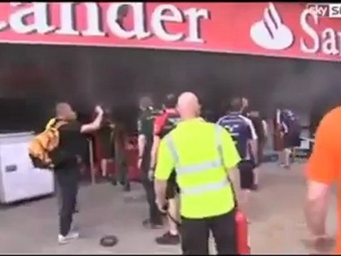 L'incendie chez Williams en vidéo