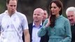 Les Princes William et Harry joue au polo et Kate Middleton les encourage