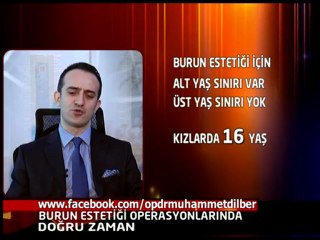 Burun estetiği operasyonlarında doğru zaman? - Op.Dr.Muhammet DİLBER