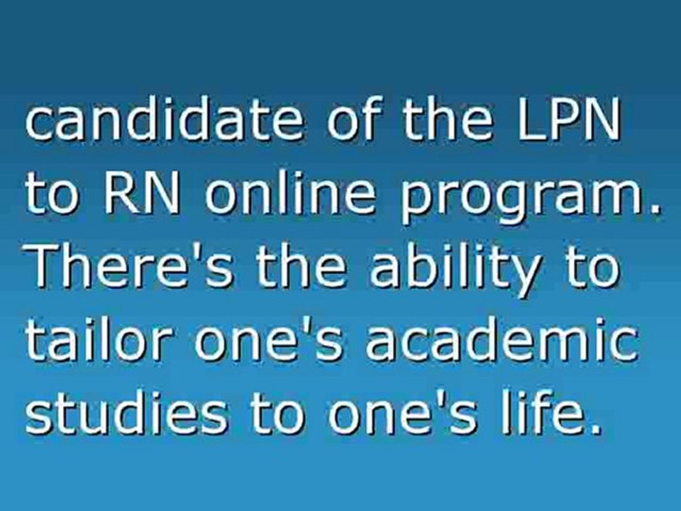 LPN to RN Online Program