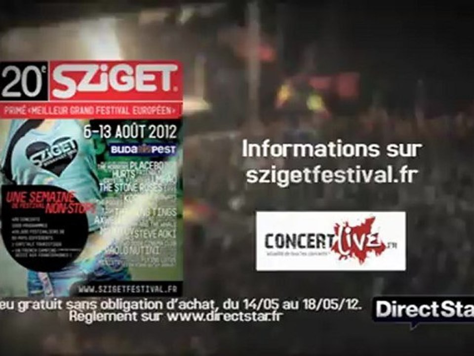 Direct Star, Concertlive.fr et Sziget