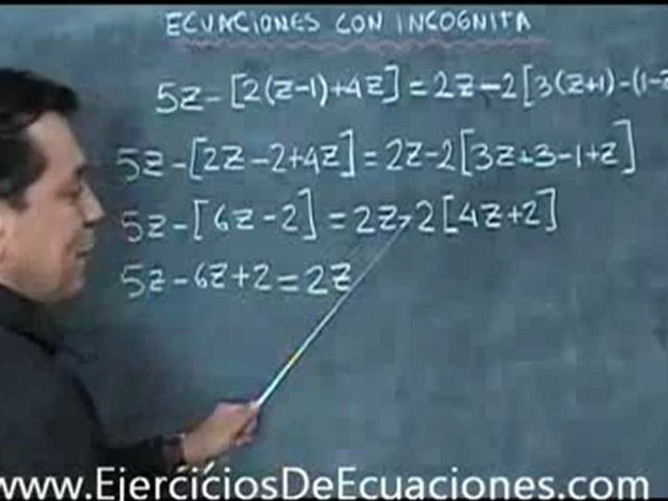 ecuaciones con incognita