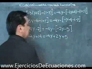 ecuacion lineal con una incognita