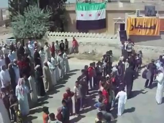 Syria فري برس ادلب  مظاهرة ناحية سنجار14 5 2012 Idlib