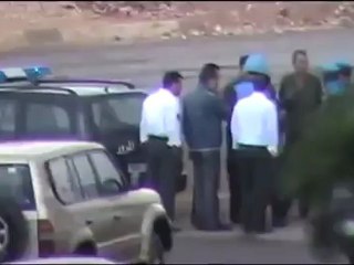 Syria فري برس حماة  المحتلةالمراقبين الدوليين يصلون دوار السباهي برفقة عصابات الأمن 14 5 2012 ج2 Hama