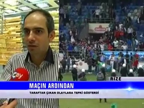 Başkan Bakırcı Olaylı Maç İçin Konuştu - Rize Haber - Rizespor