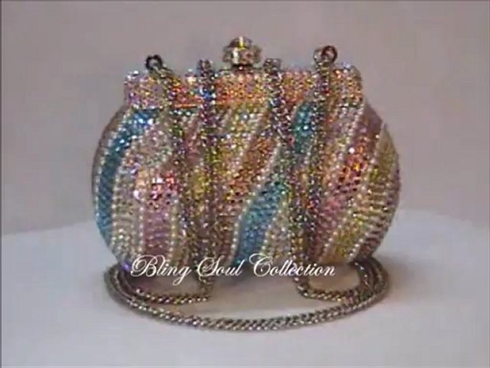 Light Multi Color Crystal Purse