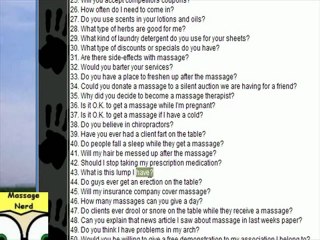Questions Massage Client's Might Ask Part 2 of 4