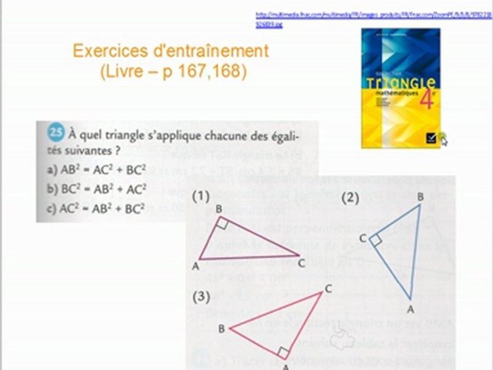 Théorème de Pythagore - 4ème