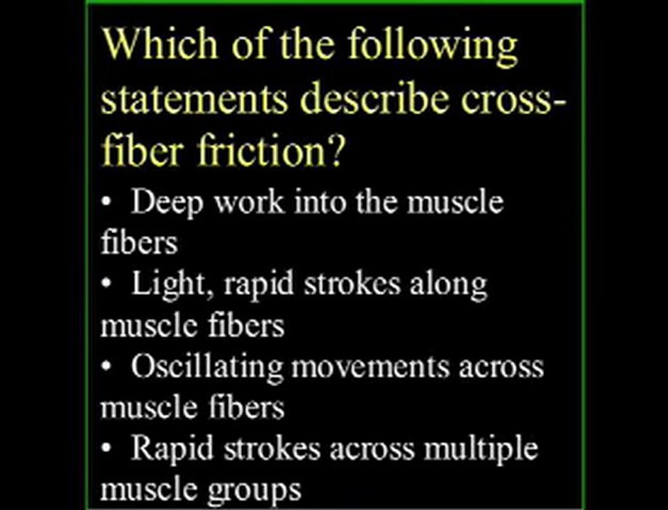 Massage Test Question #33