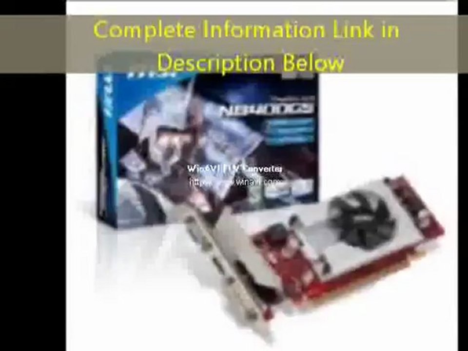 EVGA GeForce 210 1024 MB DDR3 PCI Express 2.0 DVI/HDMI/VGA Graphics Card, 01G-P3-1312-LR