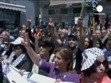 'Felaket Günü'nde Filistinliler sokaklara döküldü