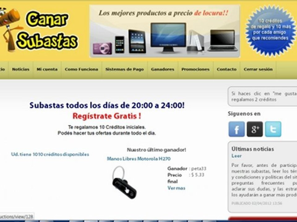 muestra de error