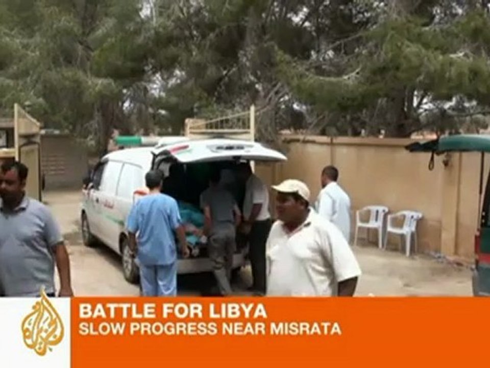 Slow progress for Libyan opposition fighters