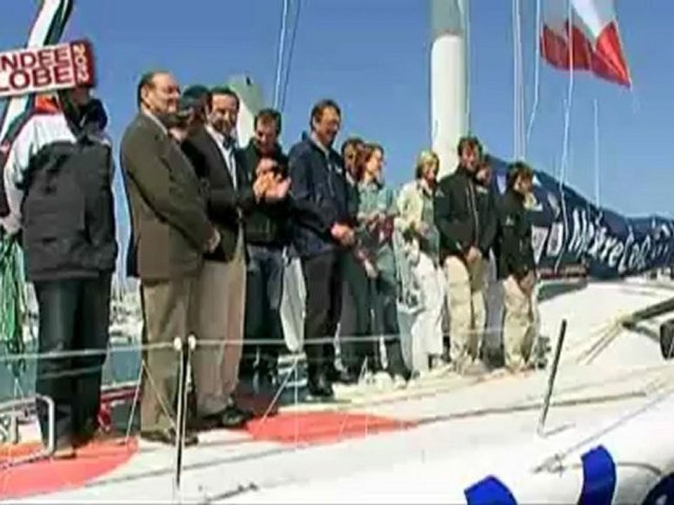 Vendée Globe : Baptême du bateau Maître Coq