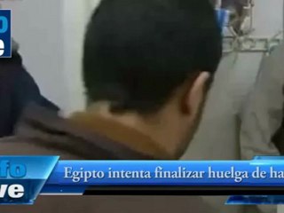Egipto intenta finalizar huelga de hambre