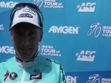 Levi Leipheimer speaks after finishing stage 1 of the Amgen Tour of California