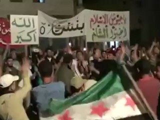 Syria فري برس إدلب  بنش  تحية الى طرابلس التبانة 15 5 2012 Idlib