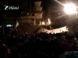 Syria فري برس ريف دمشق زملكا مظاهرة مسائية رغم الحصار  يا أم الشهداء يامو 15  5  2012 Damascus