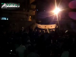 Syria فري برس ريف دمشق زملكا مظاهرة مسائية حاشدة 15 5 2012  ج4 Damascus