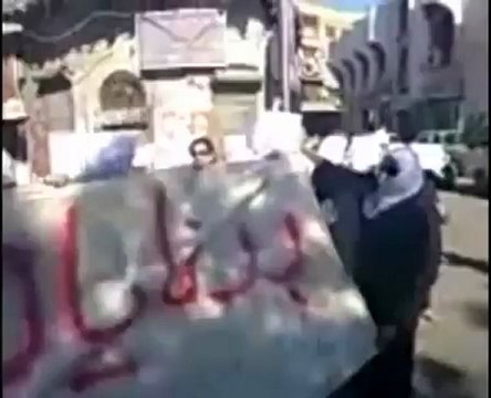 Syria فري برس دمشق القابون مظاهرة لحرائر الشام 15 5 2012 Damascus