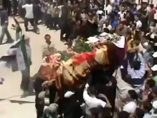 Syria فري برس درعا طفس ‫تشييع الشهيد ثائر أحمد مبسبس 15 5 2012 Daraa