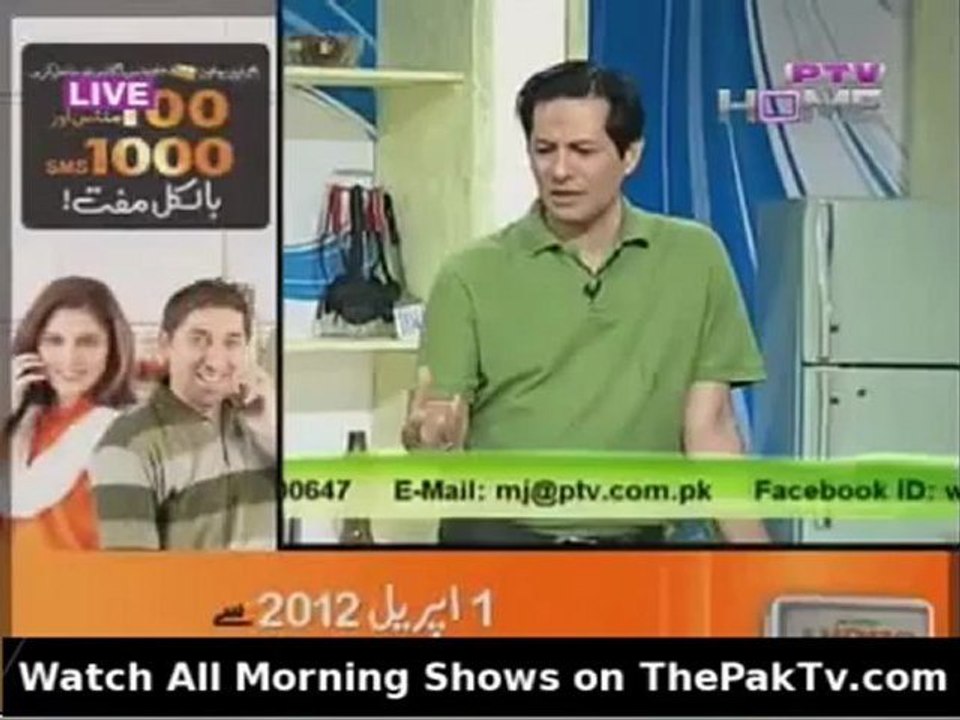 Morning With Juggun By PTV Home - 16th May 2012 - Part 1/4
