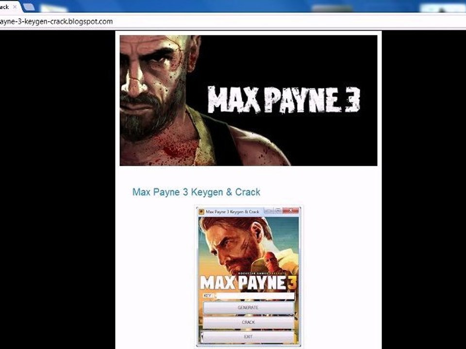 Max Payne 3 Keygen/Crack DOWNLOAD