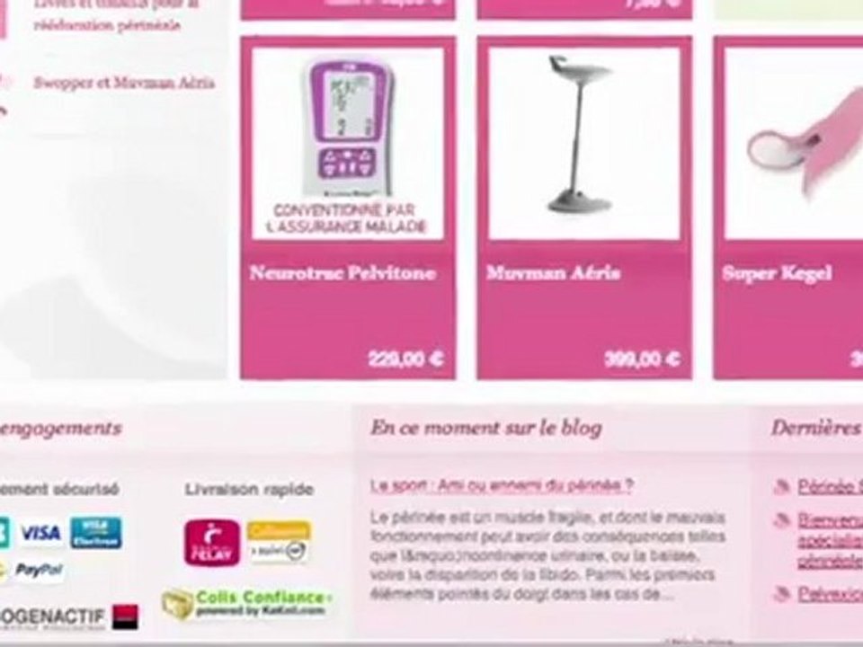 Périnée : découvrez la sélection mensuelle de Périnée Shop