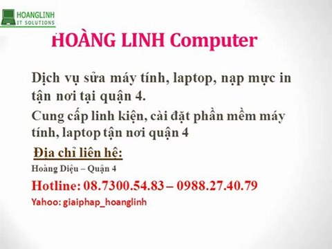 sửa máy tính quận 4 - 08 7300 5483