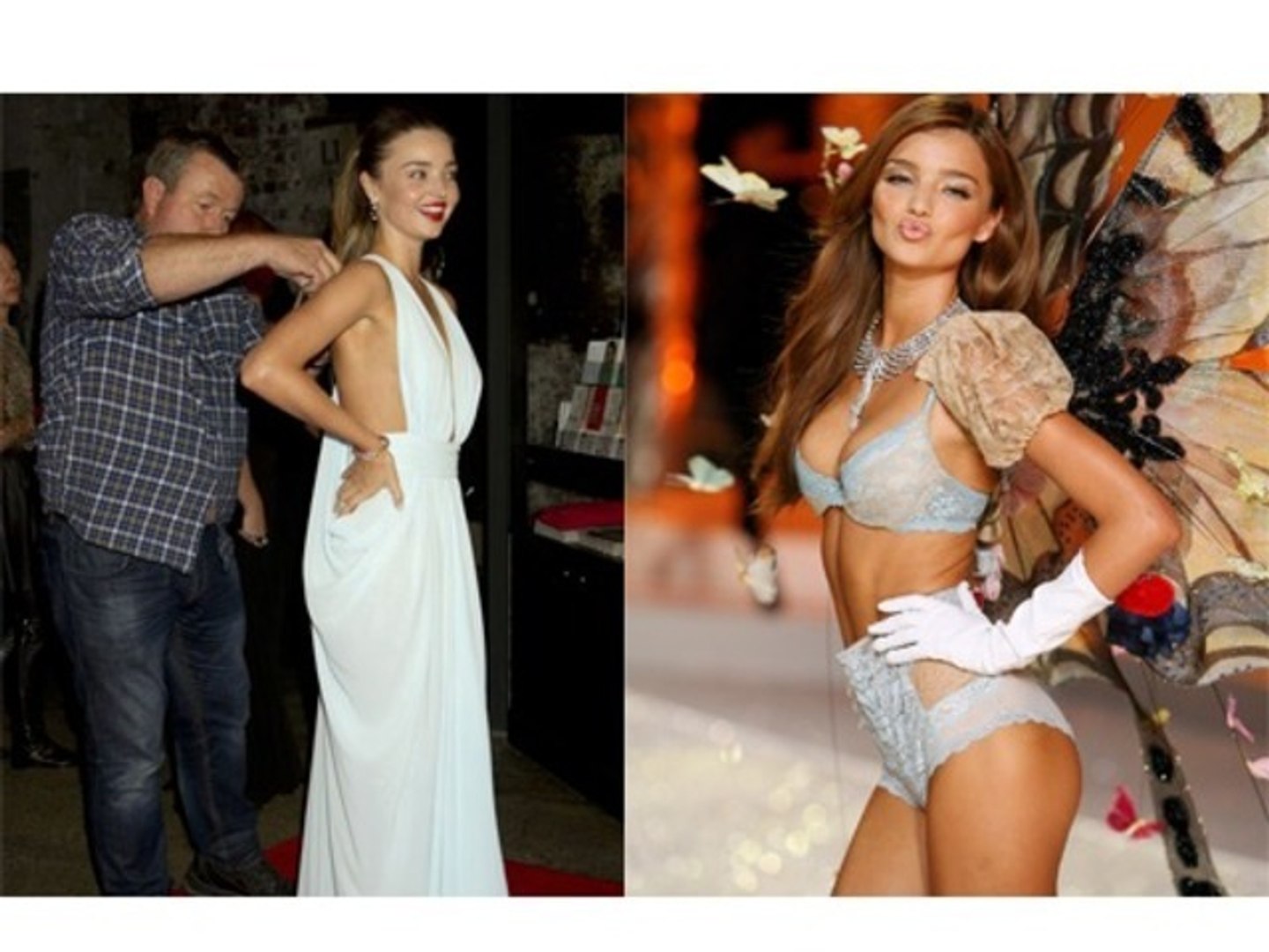 Victoria Secret S Miranda Kerr S Red Carpet Wardrobe Malfunction