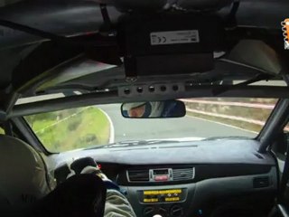 Cámara interior José Luis Alonso (Mitsubishi EVO VIII) Subida a Castrillón 2011